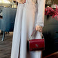 Luna Pearl Abaya - Elegant Grey Modest Wear | Kiswa