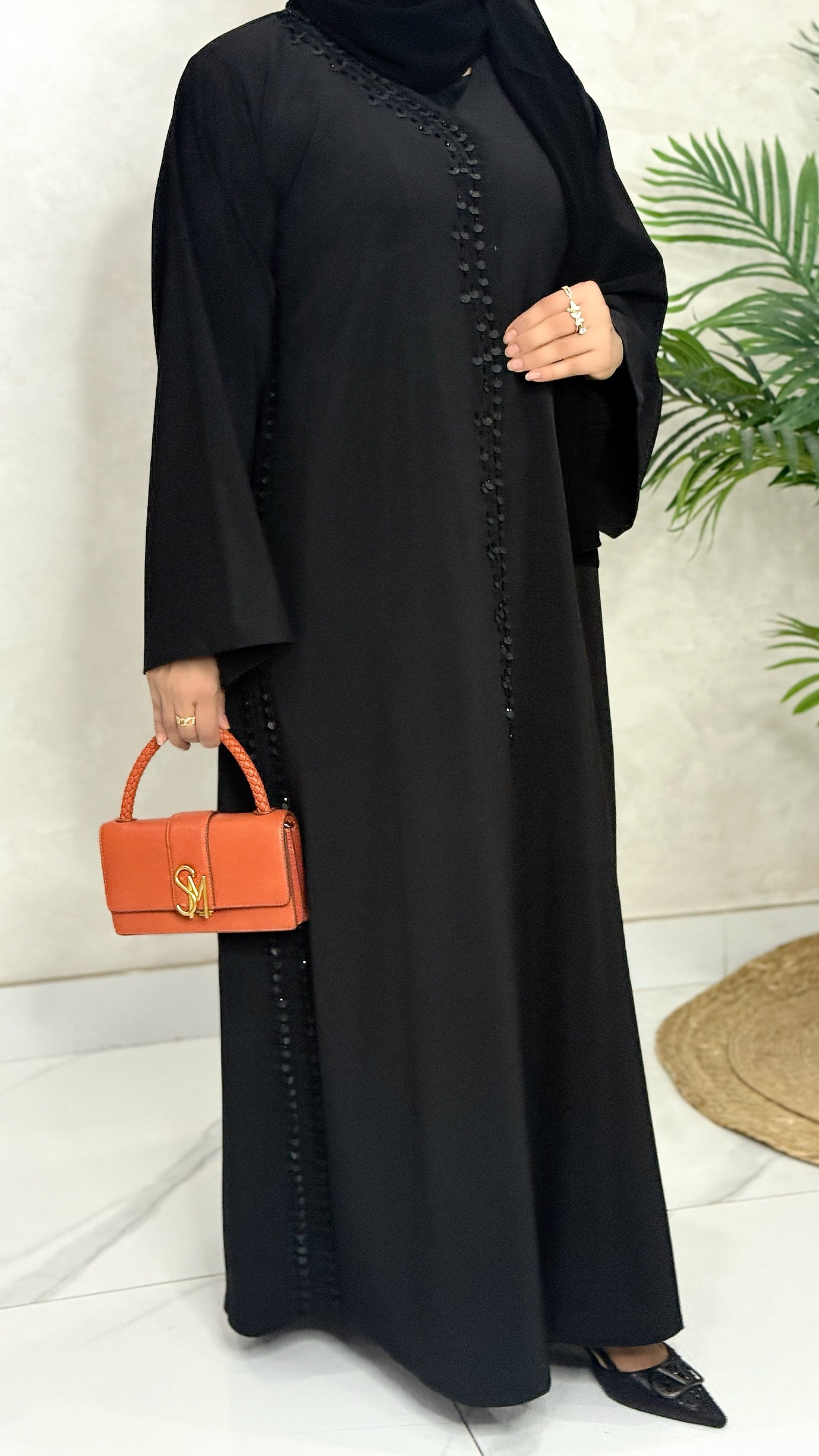 Emaan Luxe Abaya - Premium Straight-Cut Modest Wear | Kiswa