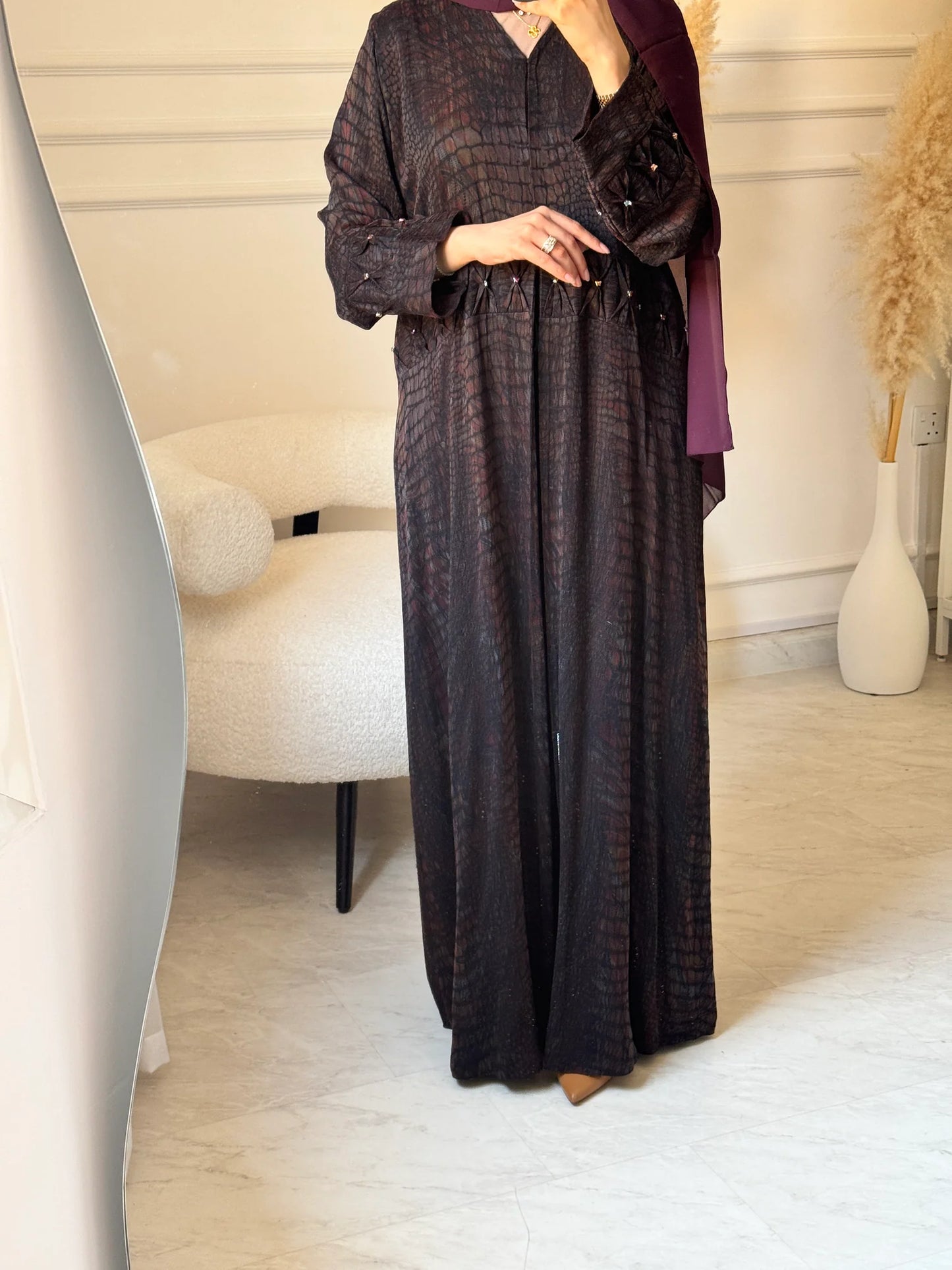 C 1519 Mulberry Abaya