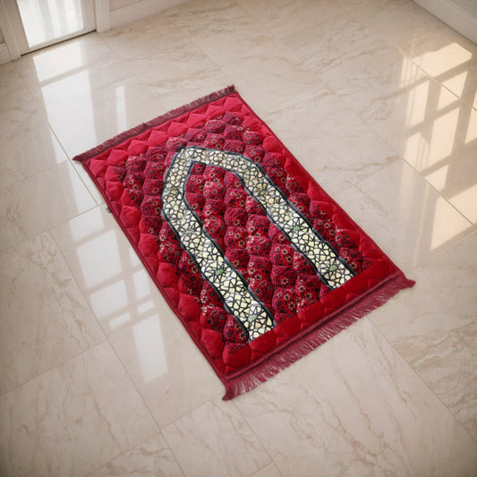 Mughal Janamaz Printed Prayer Mat-Amara