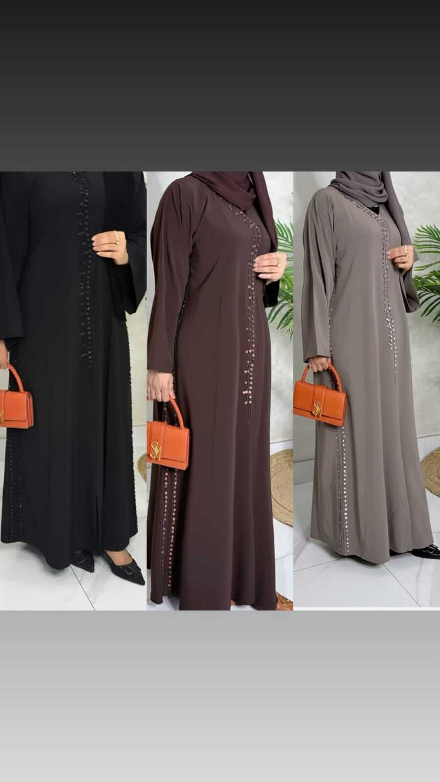 Emaan Luxe Abaya - Premium Straight-Cut Modest Wear | Kiswa